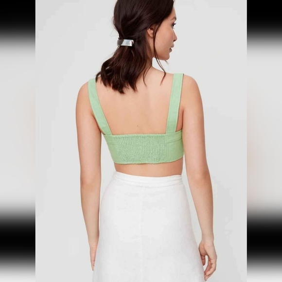 Wilfred "Aubrielle" Tie-front Crop Top - Picture 2 of 14